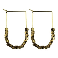 Bodhi Arch Earring with Truncated Brass Beads