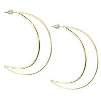 Leah Wire Earring, Crescent