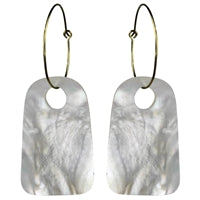 Arched Mother of Pear Earring