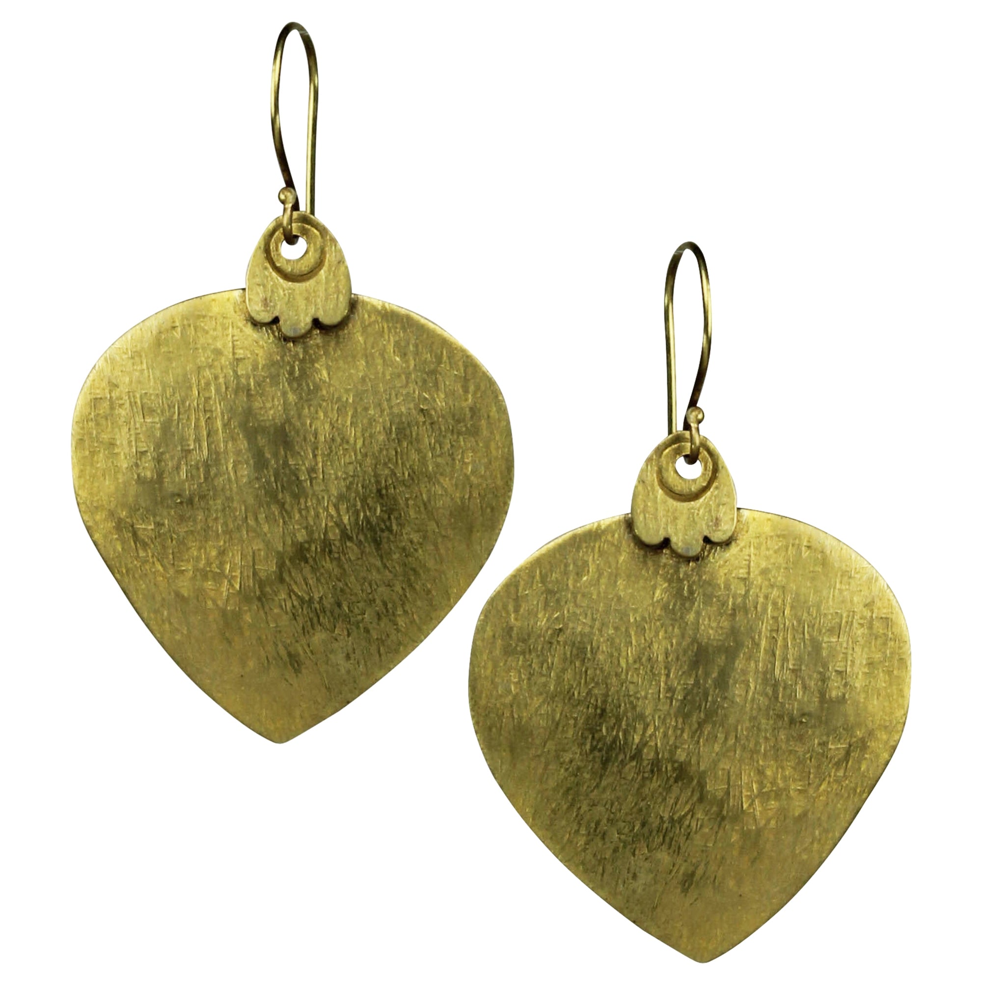 Petal Earring, Brass