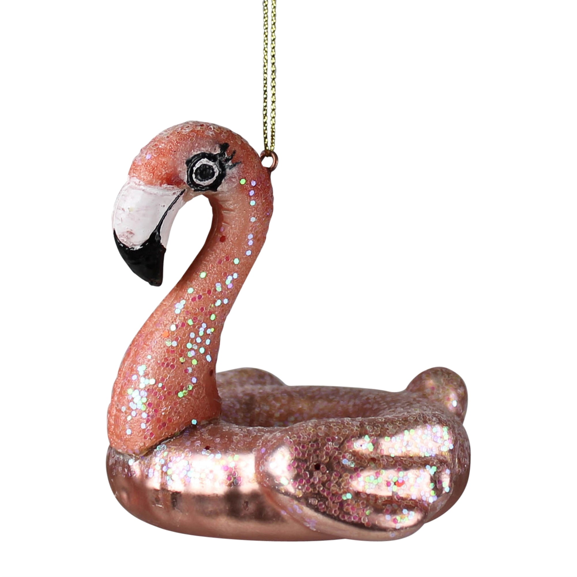 Flamingo Ornament, Glass