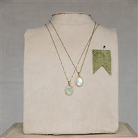 Audrey Sunburst Medallion Necklace - Mother of Pearl