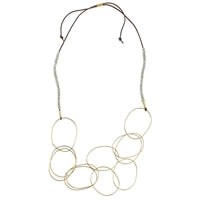 Lombok Organic Link Necklace - Aqua