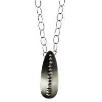 Obara Necklace, Silver, Teardrop