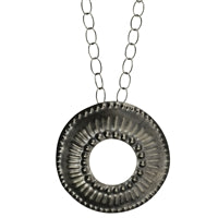 Obara Necklace, Silver, Round Cut-Out