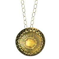 Obara Necklace, Brass, Round