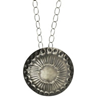 Obara Necklace, Silver, Round