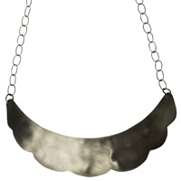 Dora Scalloped Necklace, Silver