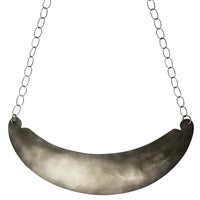 Dora Crescent Necklace, Silver