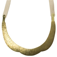 Palmer Necklace, Brass & Leather