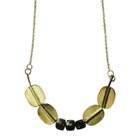 Necklace, Brass with Labradorite
