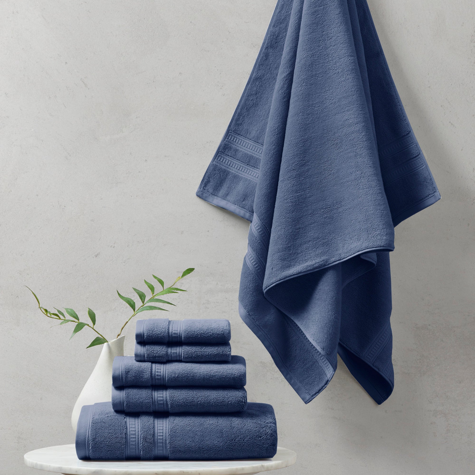 Plume Sustainable Antimicrobial Bath Towel 6 Piece Set