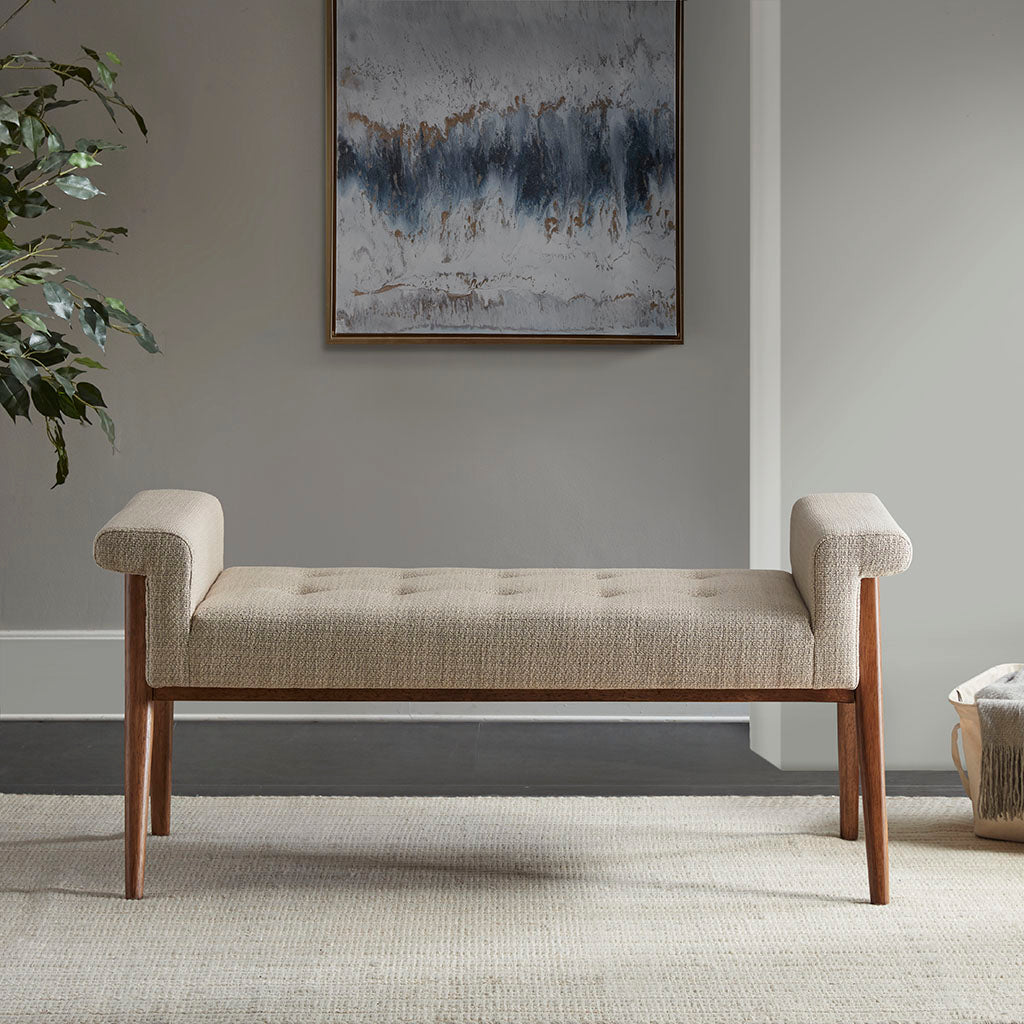 Mason Seadrift Hand-woven Water Hyacinth Accent Bench