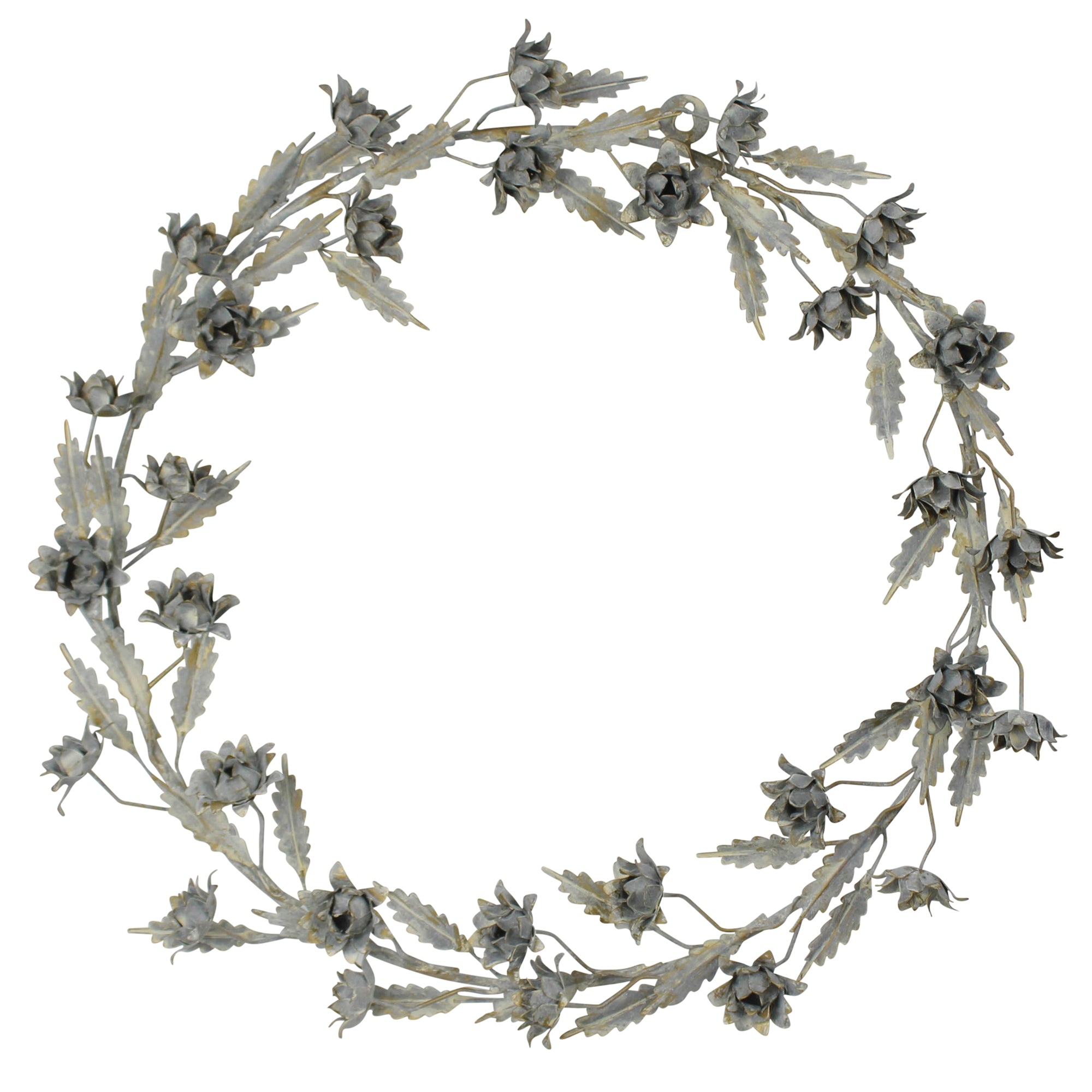 Anabelle Floral Wreath, Metal