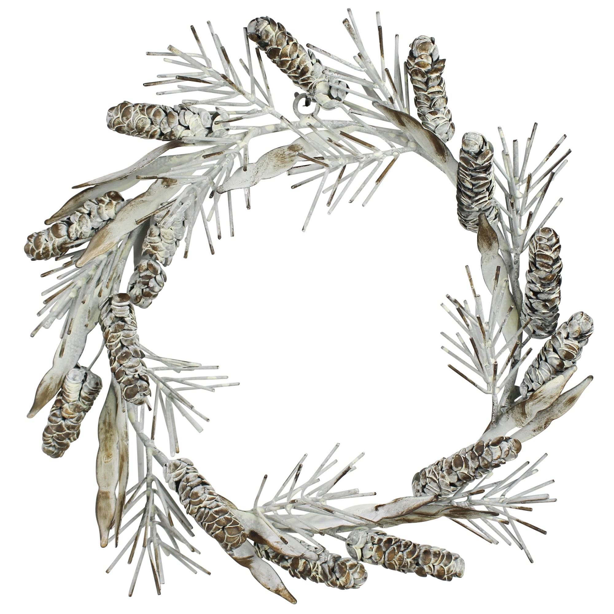 Pinecone Wreath, Metal