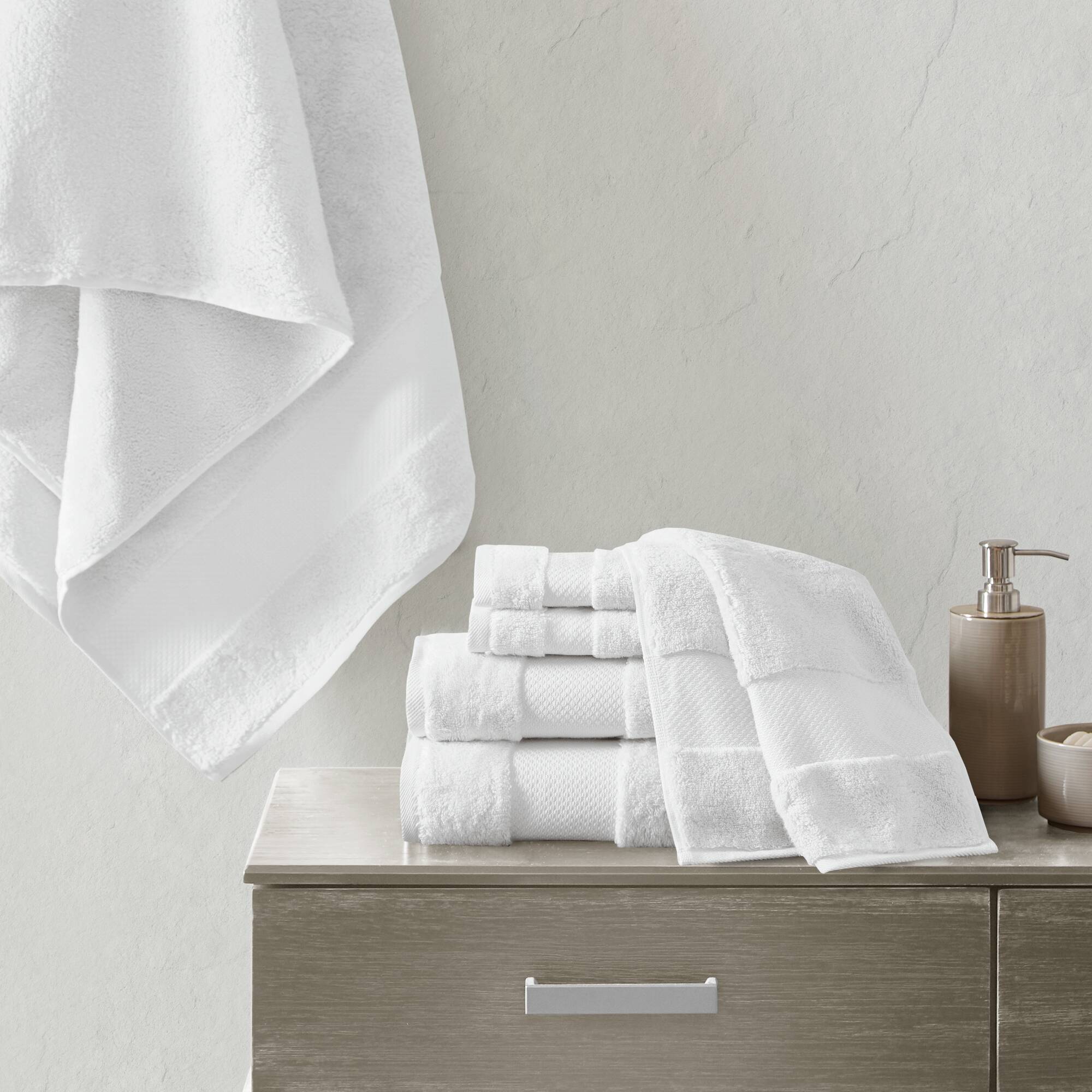 Turkish Cotton 6 Piece Bath Towel Set