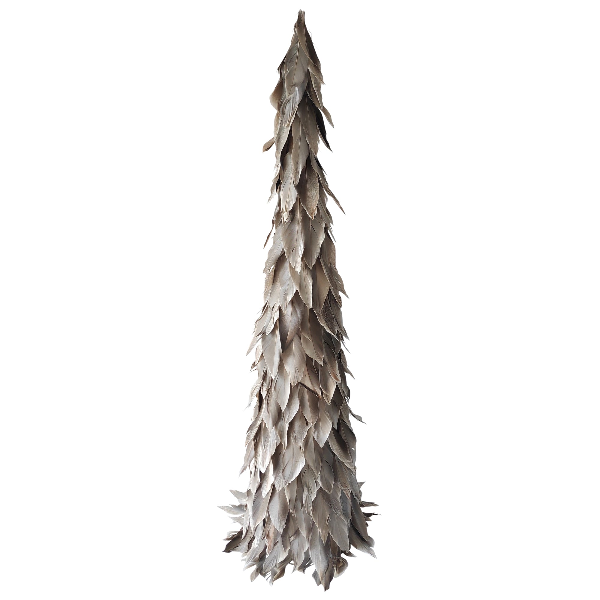 Feather Tree, Grey - Lrg