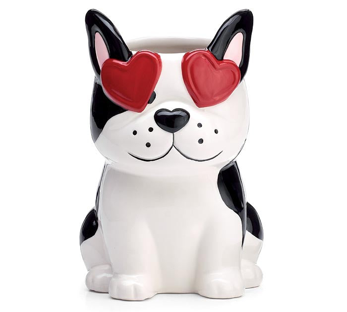 Boston Terrier Vase