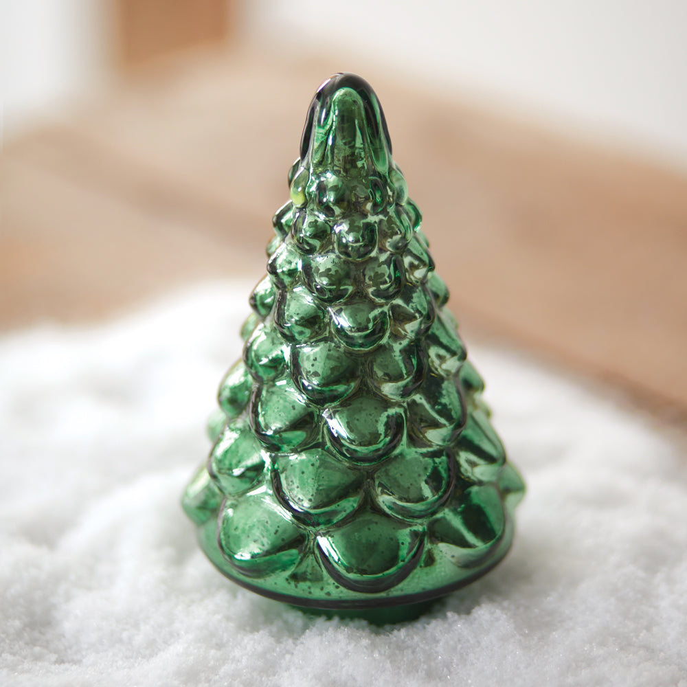 Green Mercury Glass Christmas Tree
