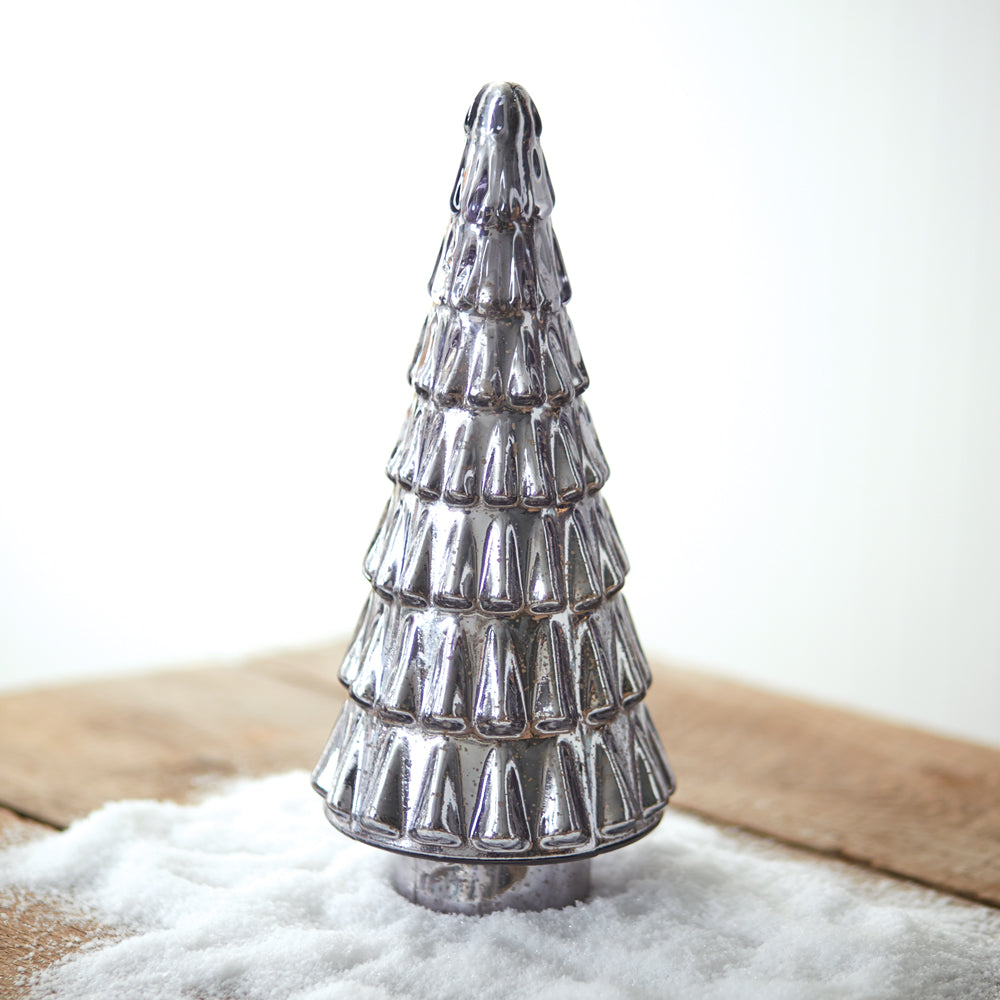 Silver Mercury Glass Christmas Tree
