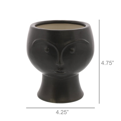 Rory Vase w/ Expression - Matte Black