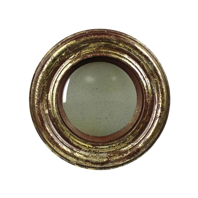 Convex Mirror, Antique Gold - Sm