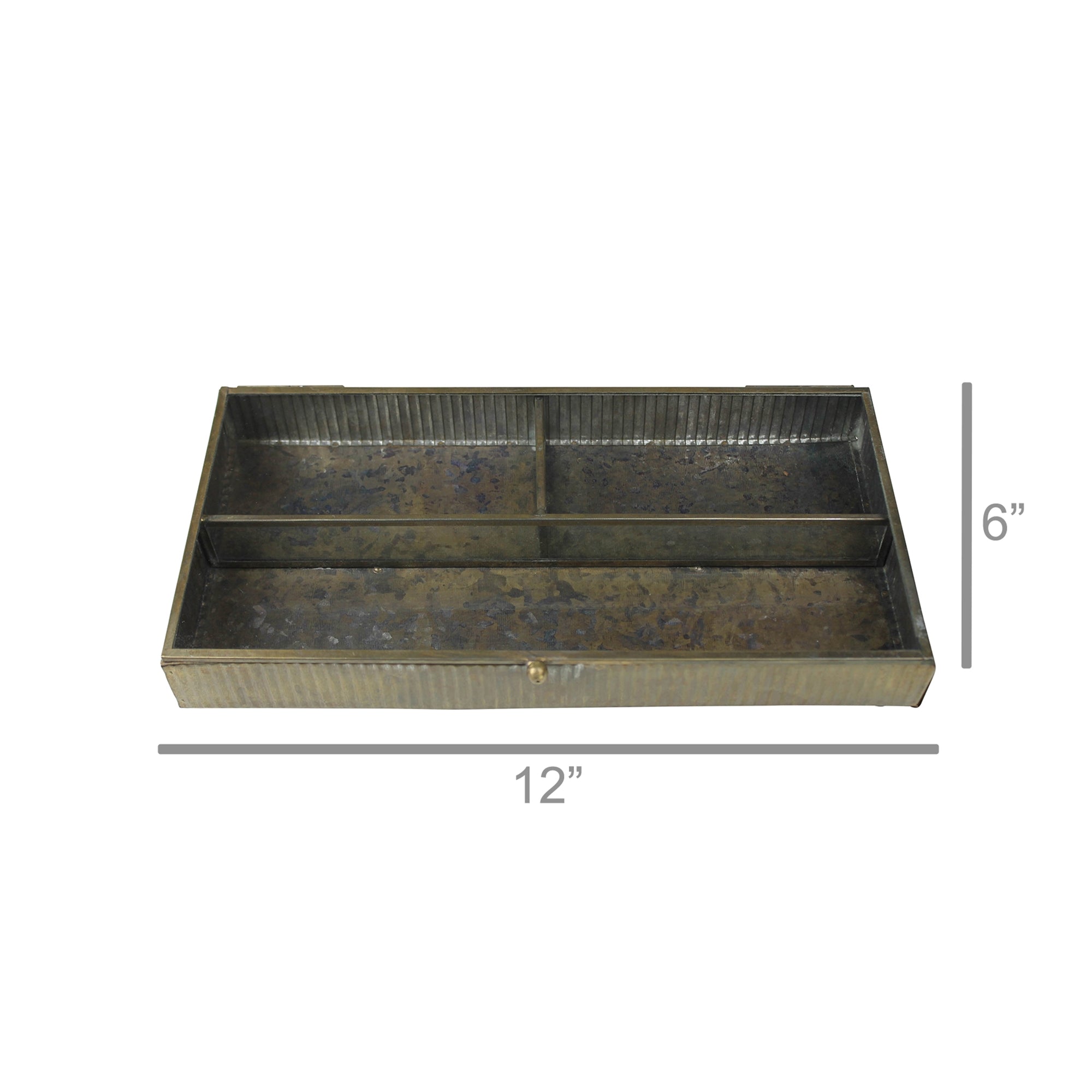 Antique Brass Box (L)