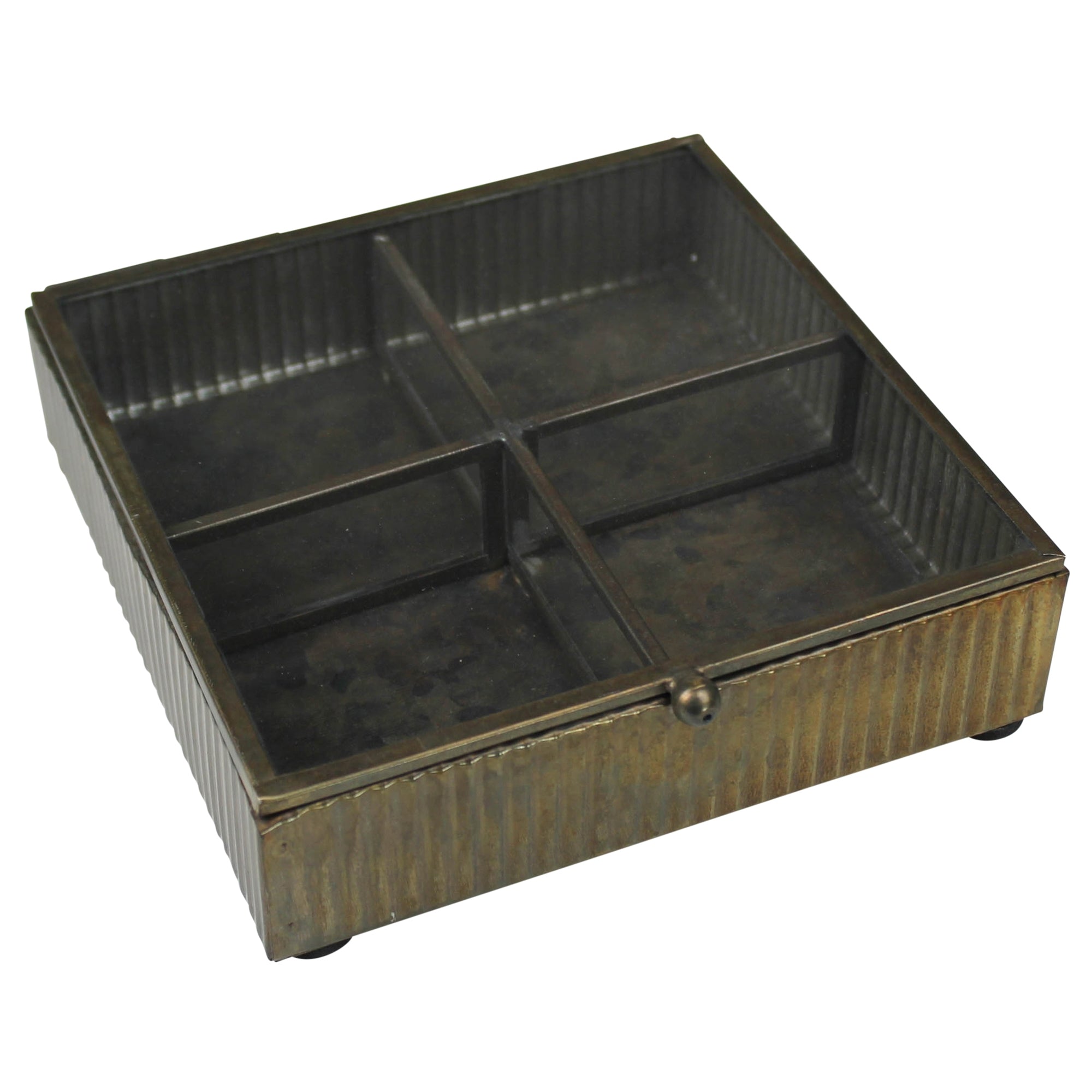 Antique Brass Box Square (S)