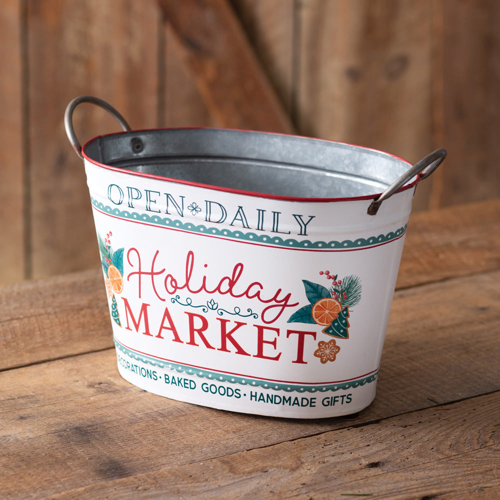 Holiday Market Bucket