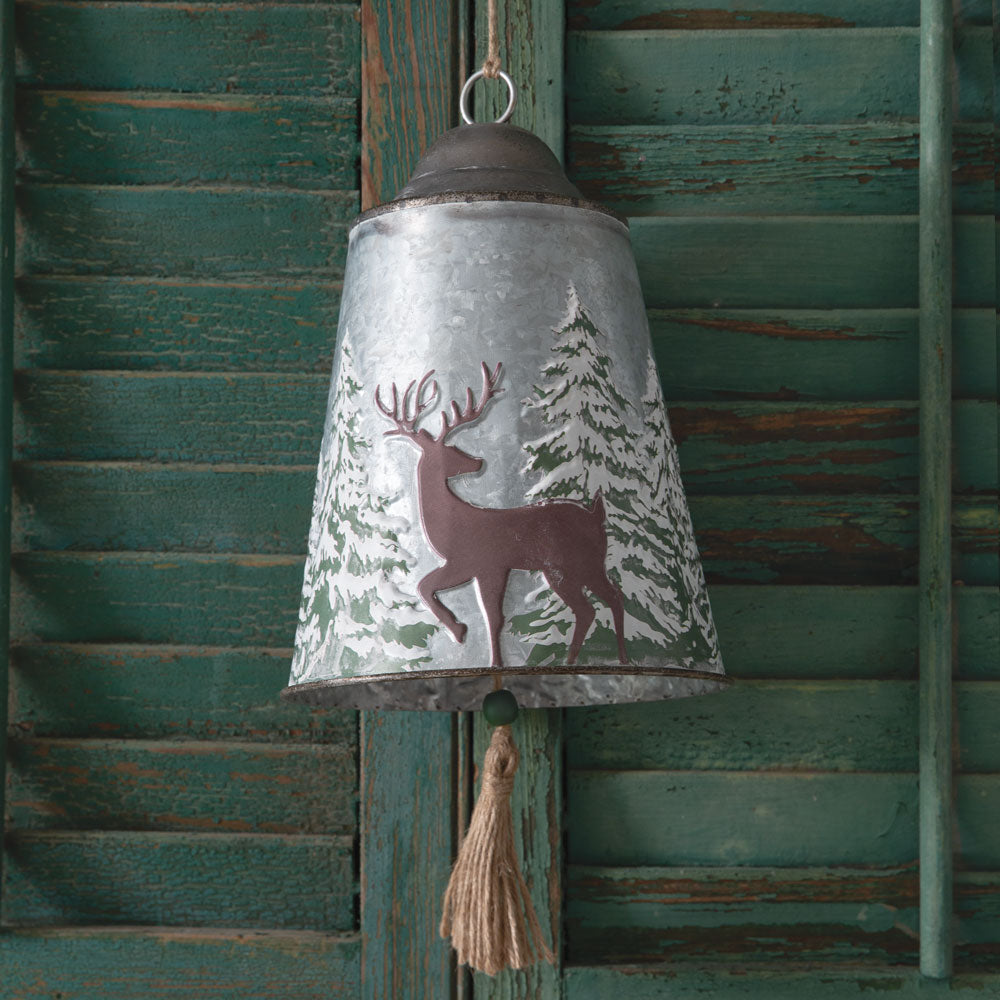 Winter Woodland Holiday Bell