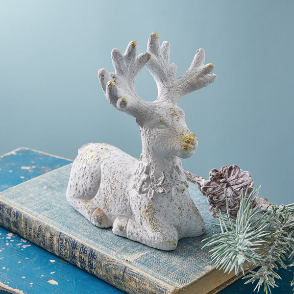 Shabby Chic Reindeer Figurine