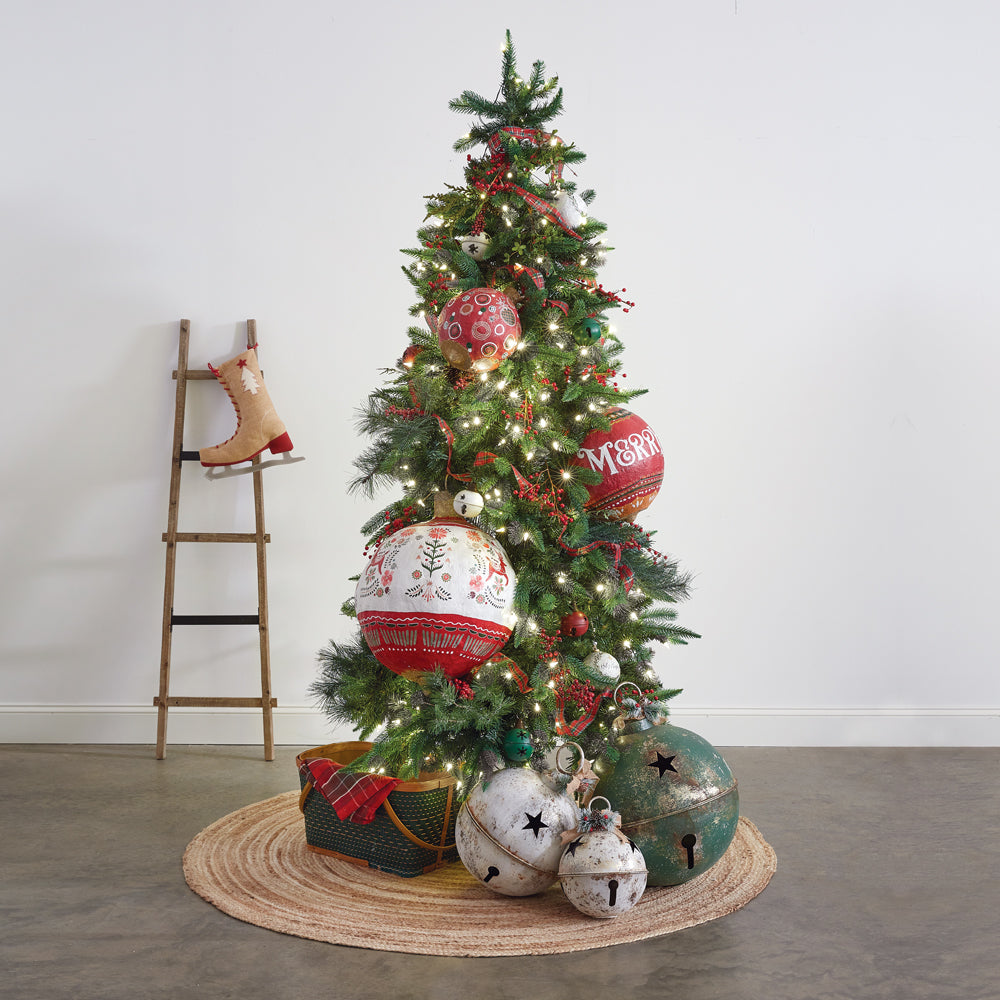 Oversized Scandinavian Paper Mache Ornament No.1