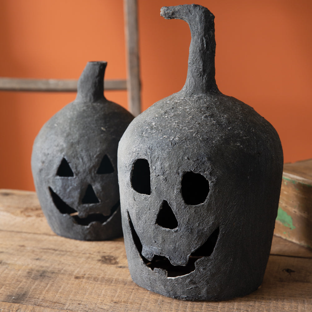 Paper Mache Jack O'Lantern (L)