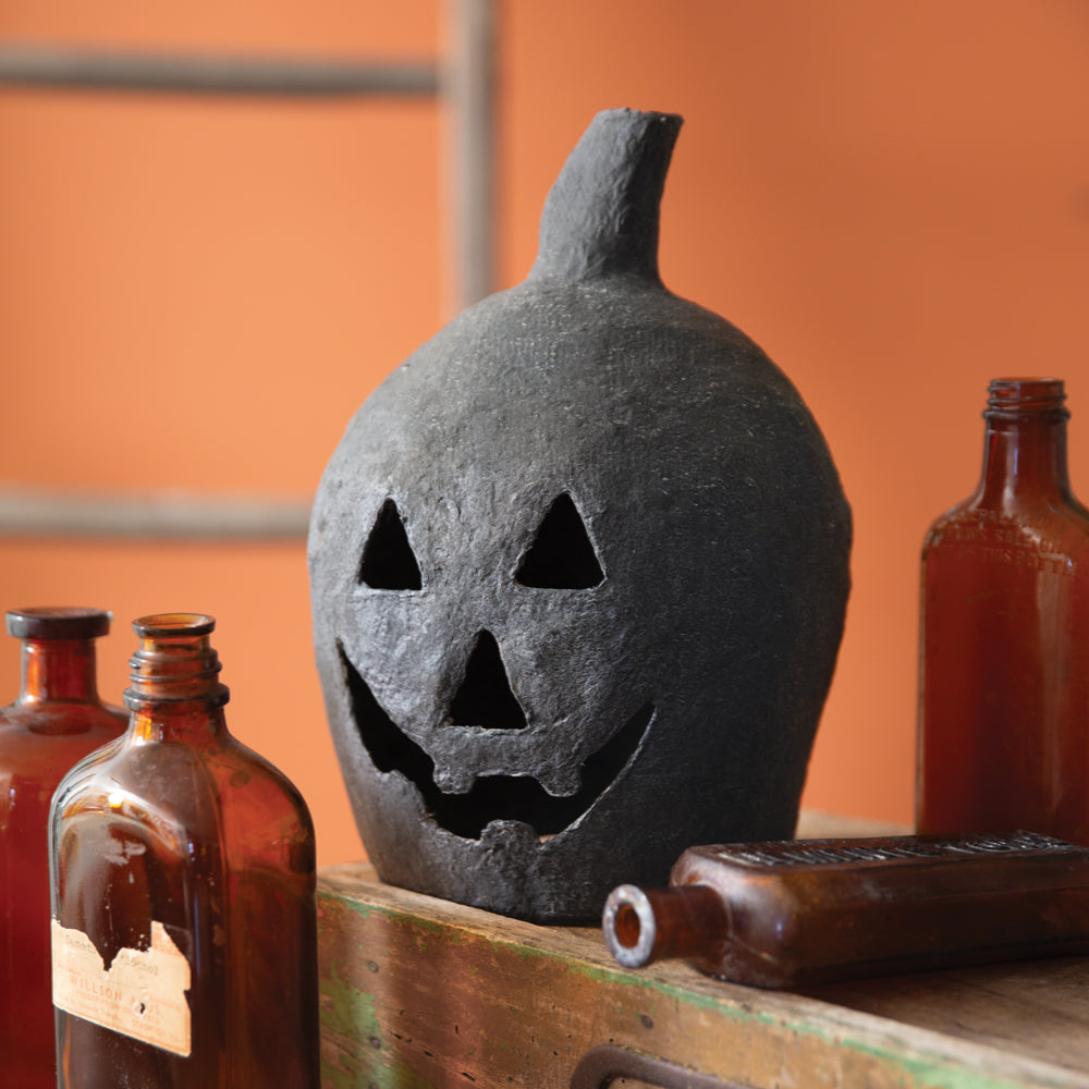 Paper Mache Jack O'Lantern (S)