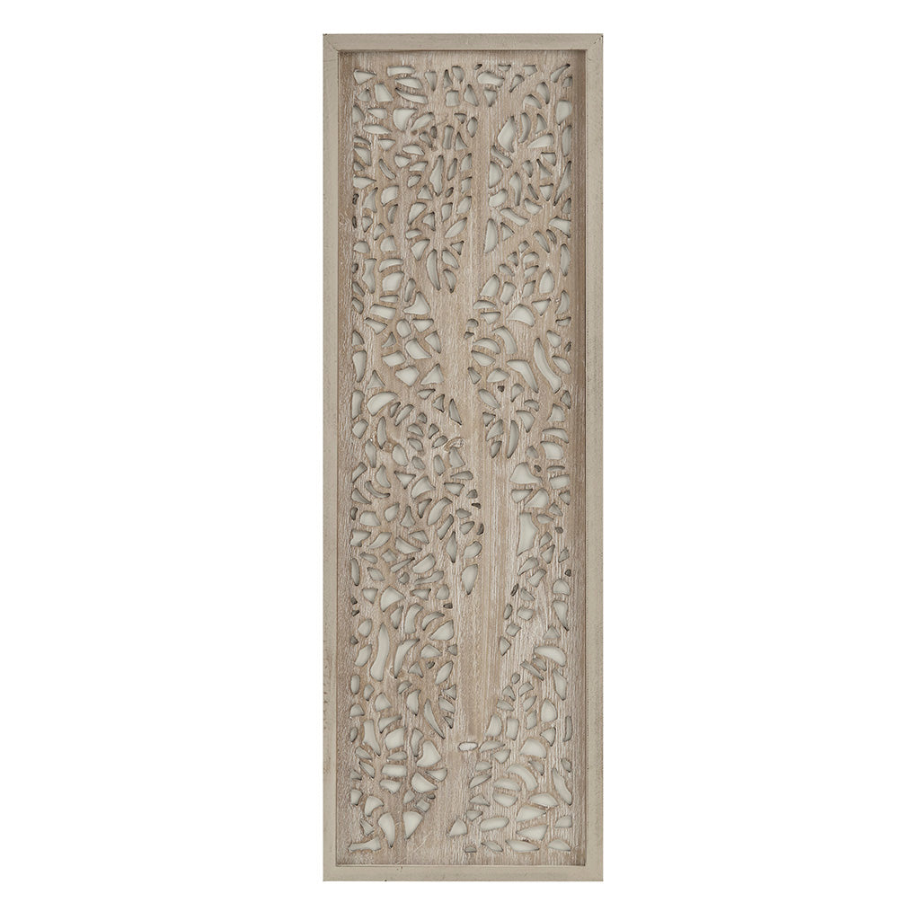 Laurel Branches Laser Cut Tree Framed Panel Wall Decor