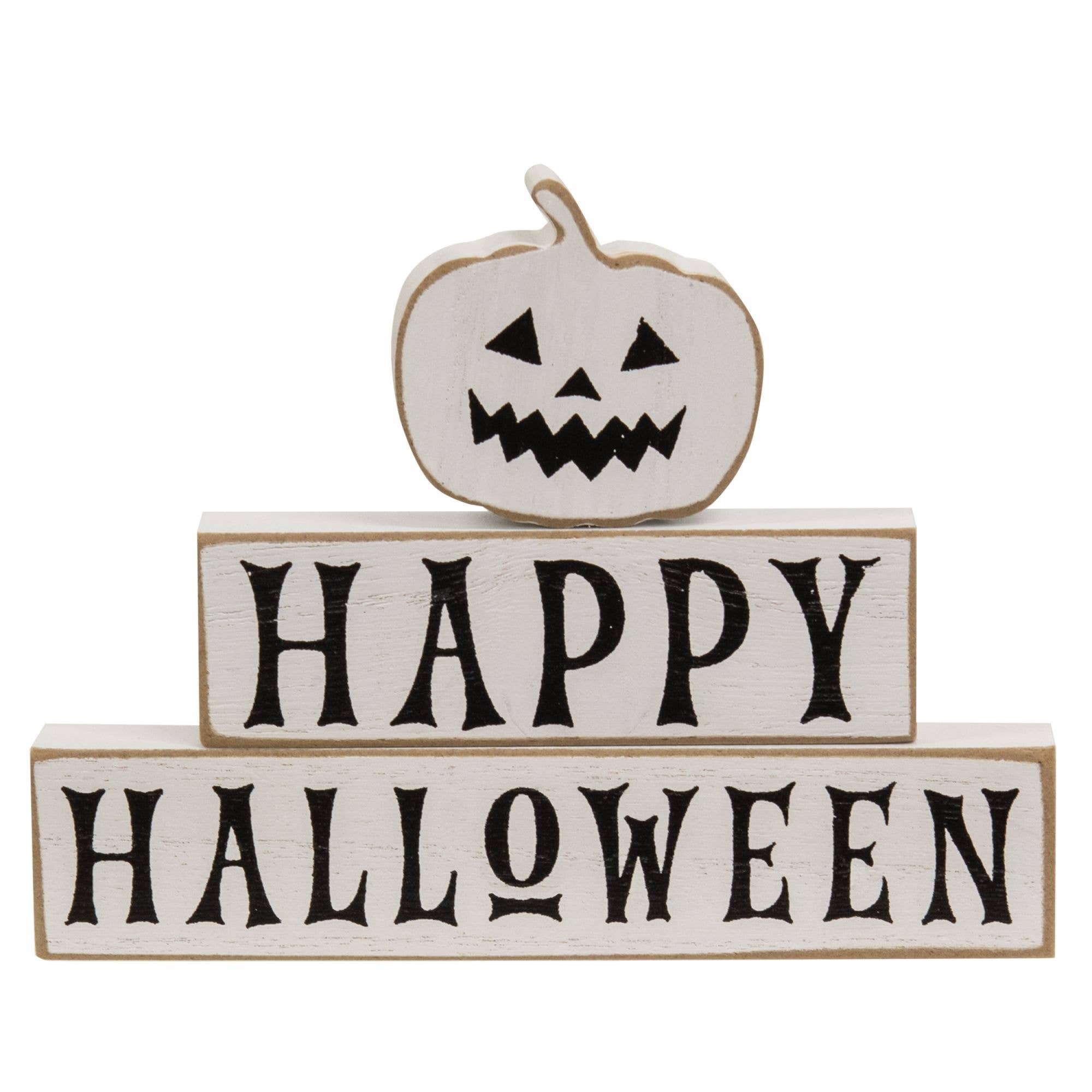 Happy Halloween & Pumpkin Blocks (S/3)