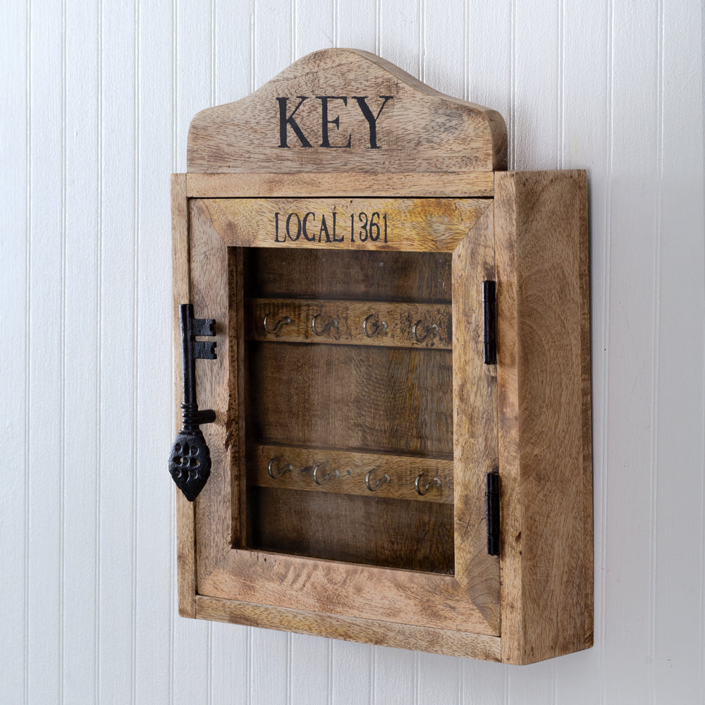 Wooden Hanging Key Box