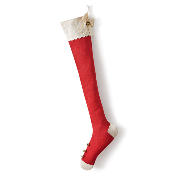 Heirloom Extra Long Christmas Stocking - Red