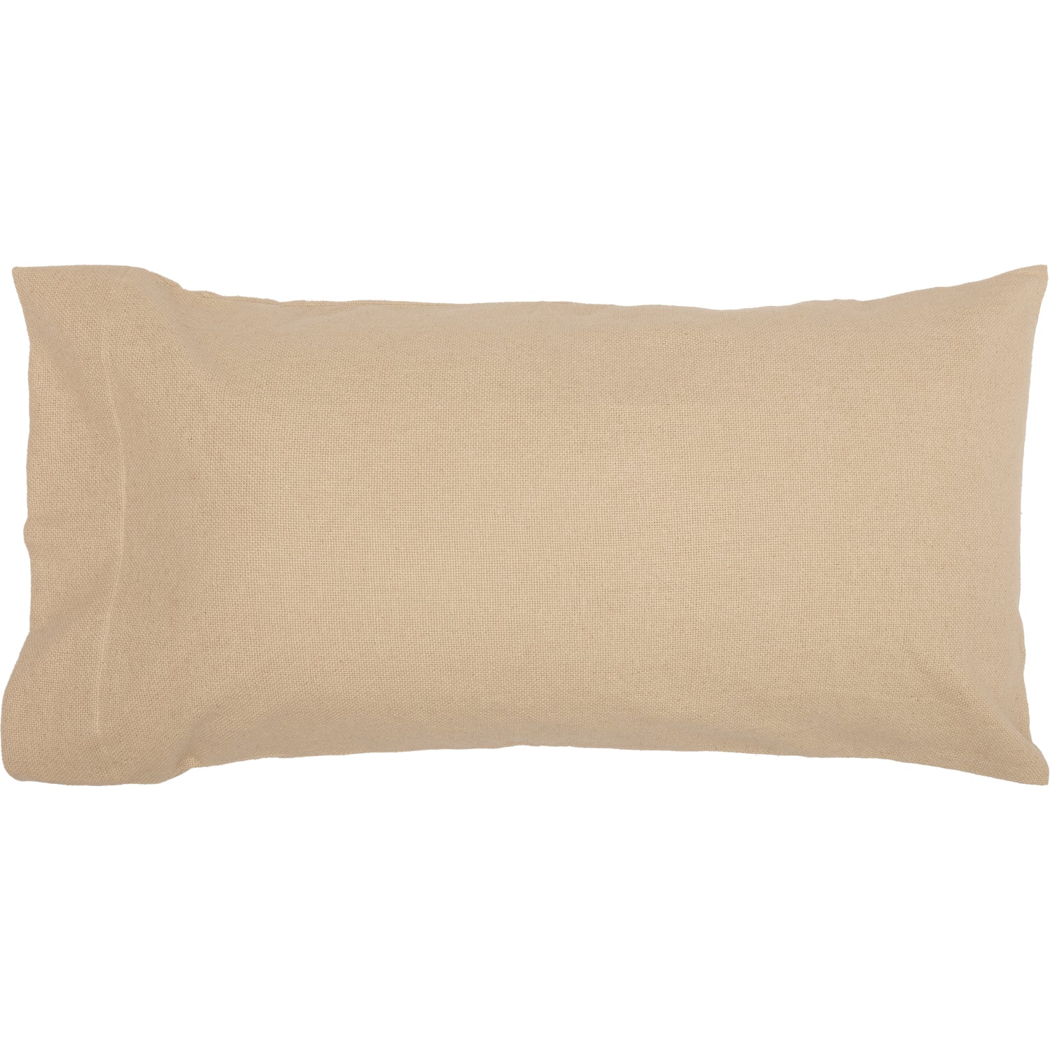 Burlap Vintage King Pillow Case Set of 2 21x40