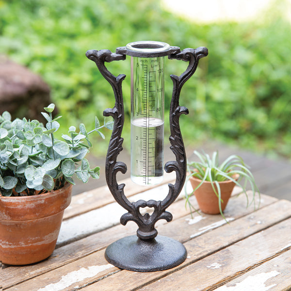 Filigree Tabletop Rain Gauge
