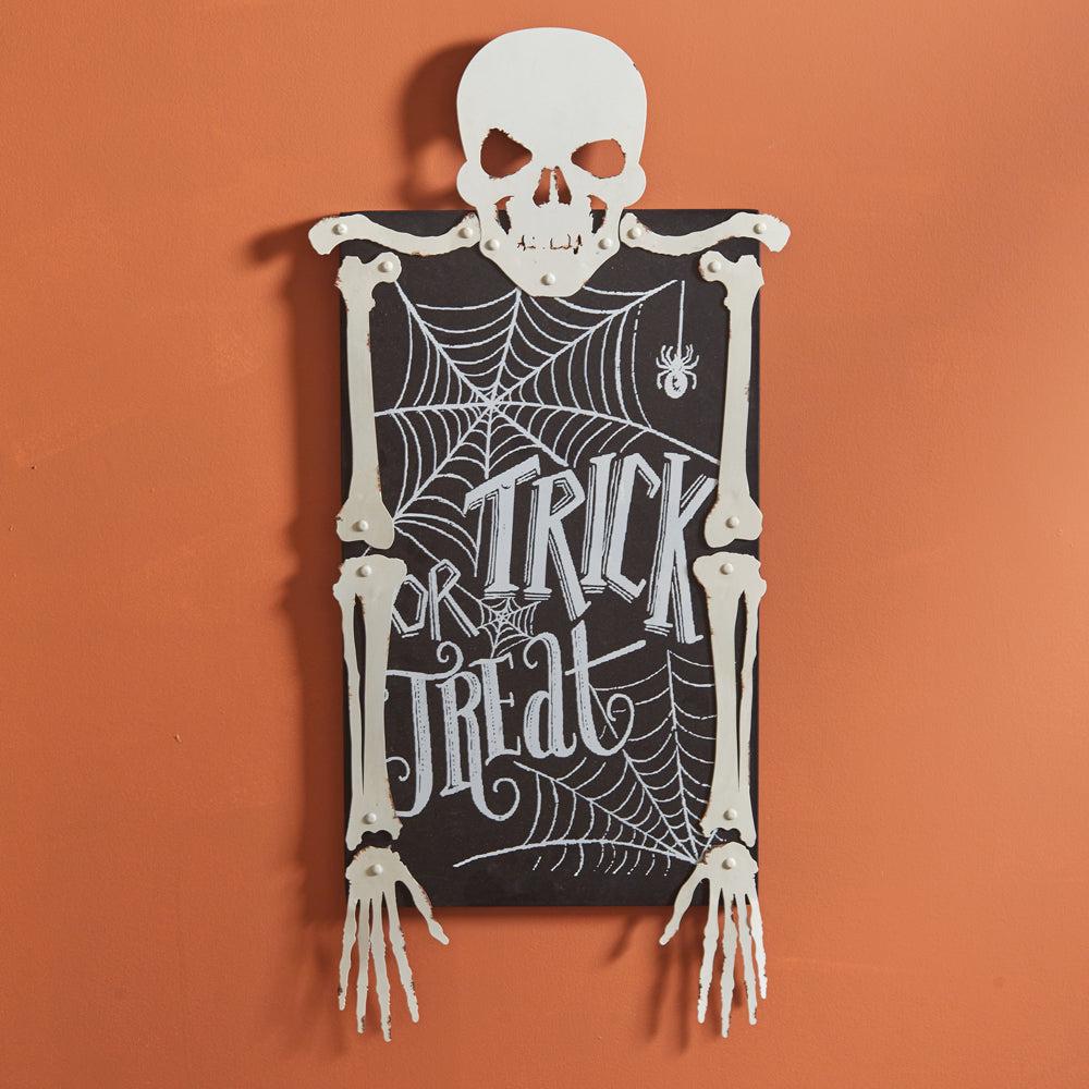 Trick Or Treat Skeleton Wall Art