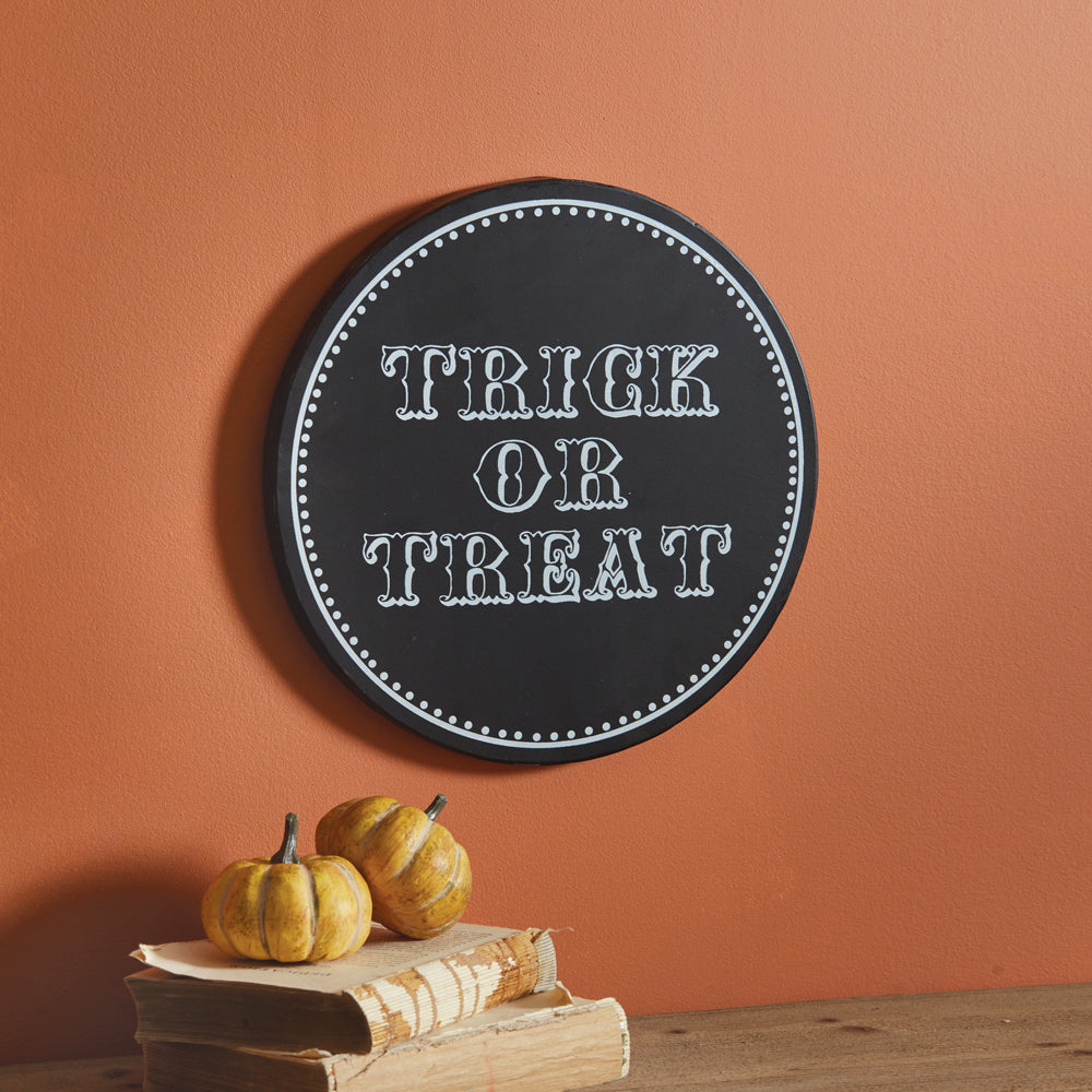 Trick Or Treat Wall Plaque