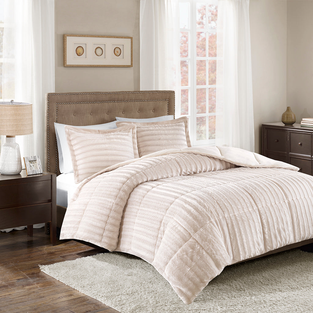Duke Faux Fur Comforter Mini Set