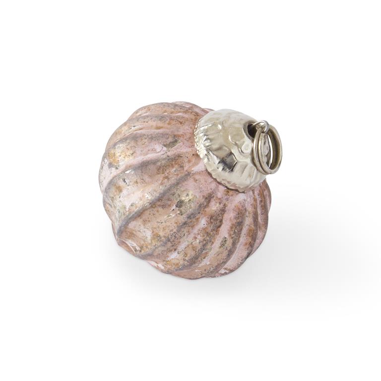 Matte Peach Mini Onion Ornaments (S/12)