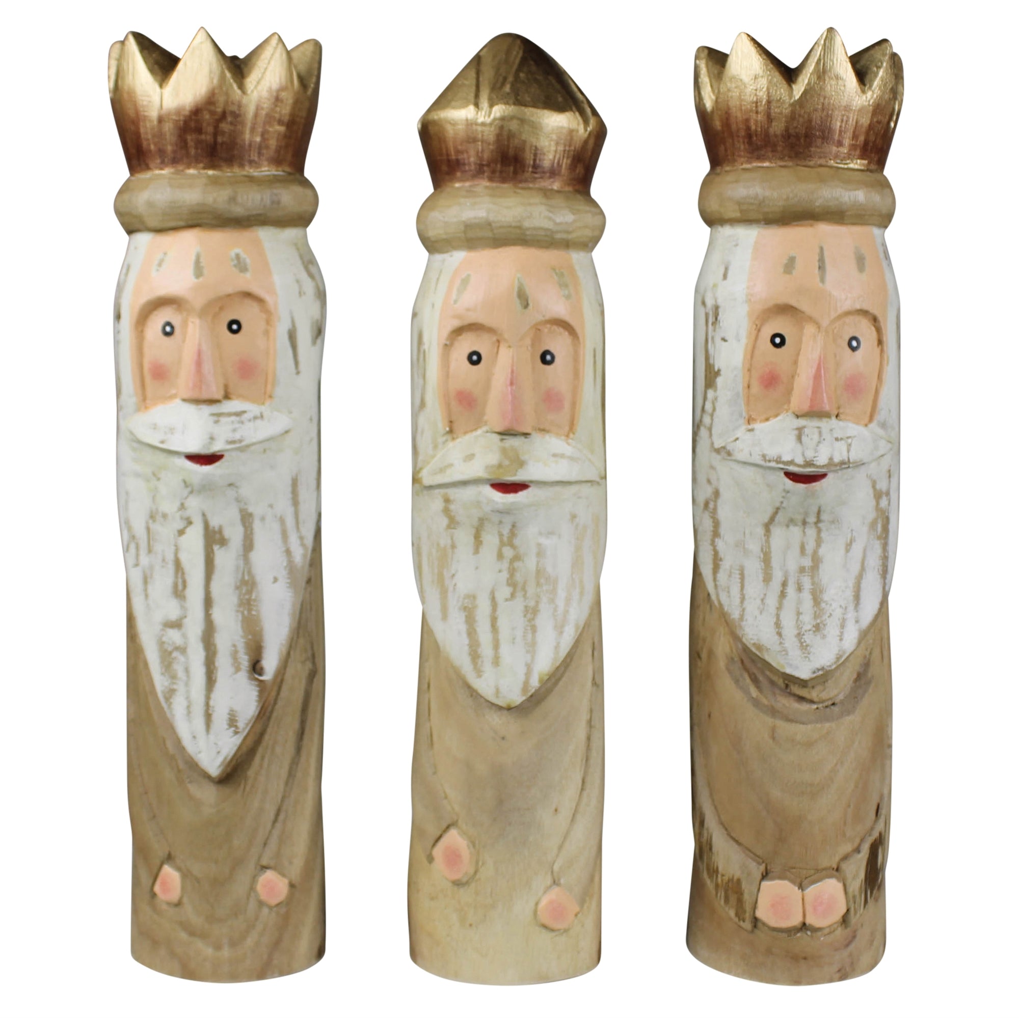 Carved Wooden Kings (S/3)