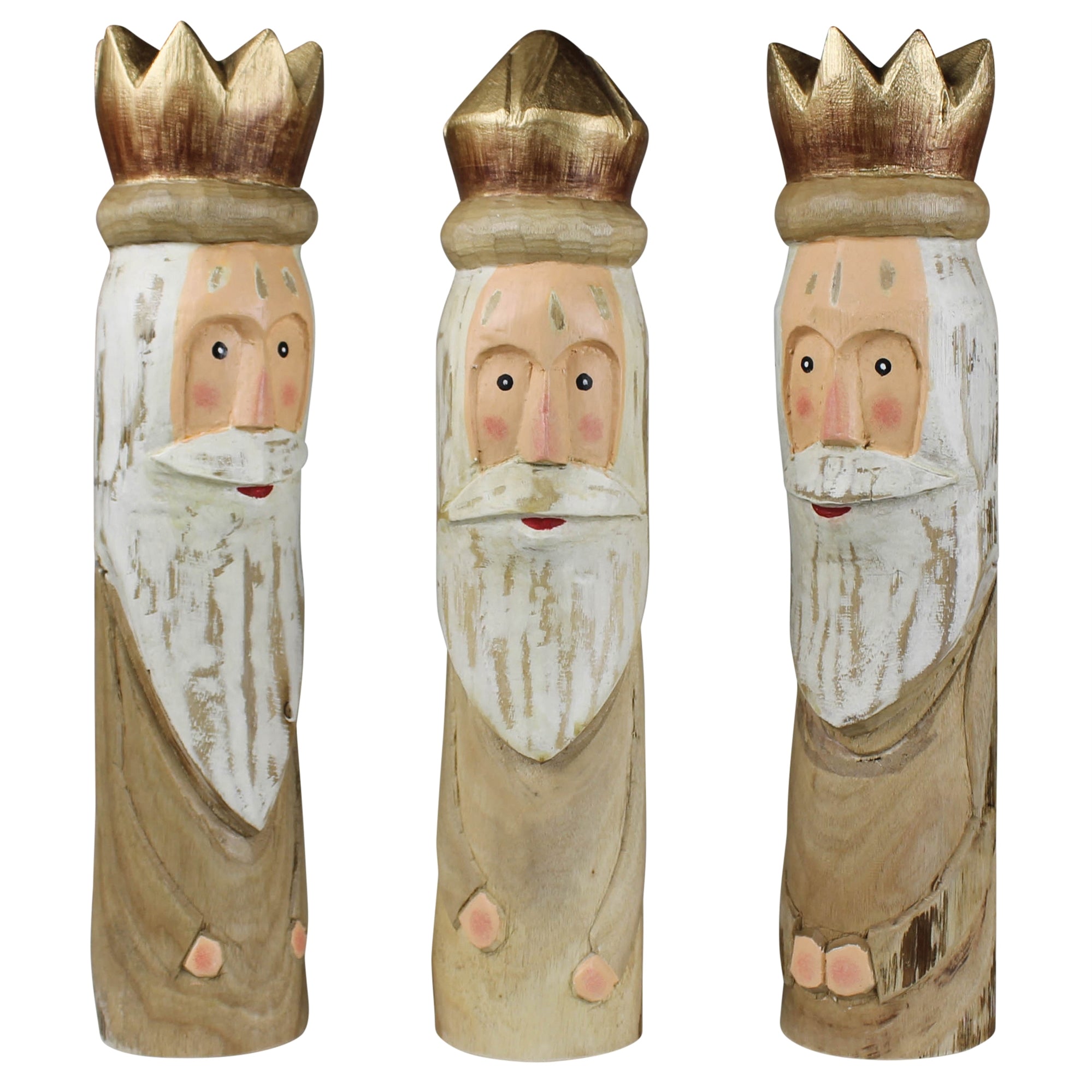 Carved Wooden Kings (S/3)