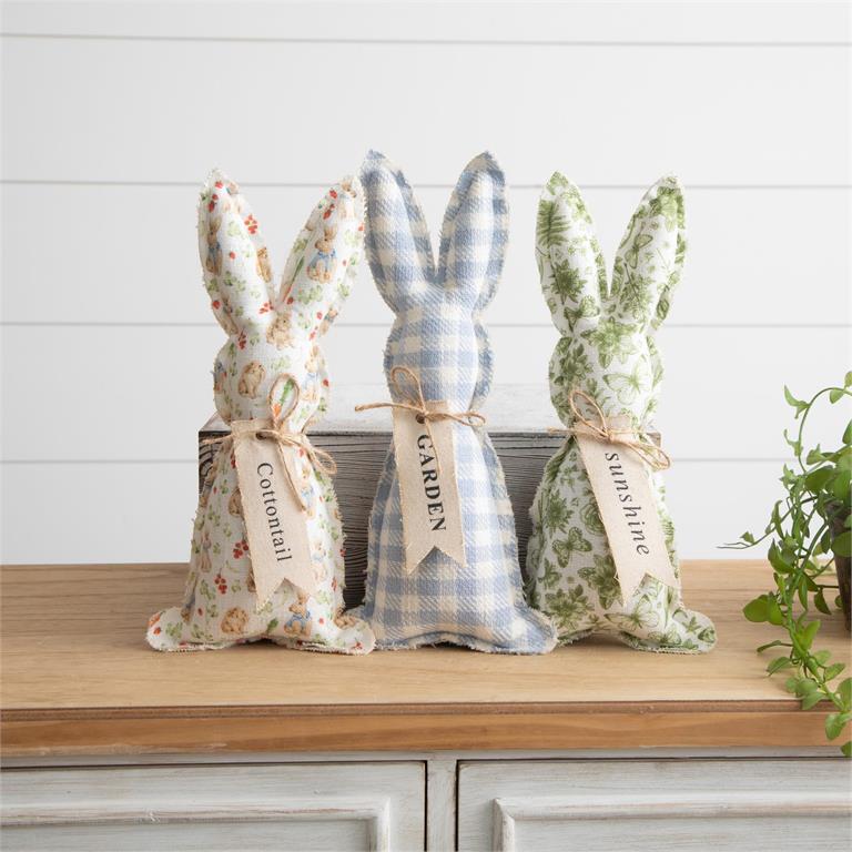 Fabric Bunnies - Garden Friends