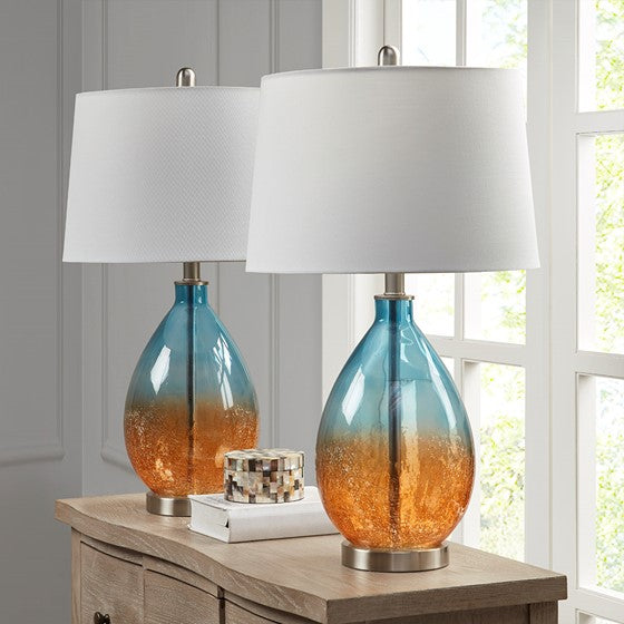 Cortina Ombre Glass Table Lamp (S/2)