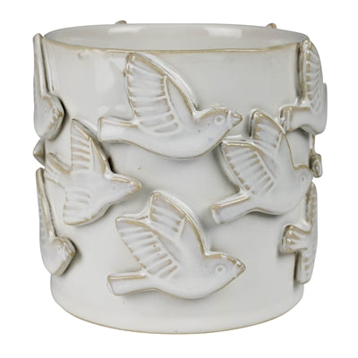 Flock of Birds Cachepot, Ceramic - 4”