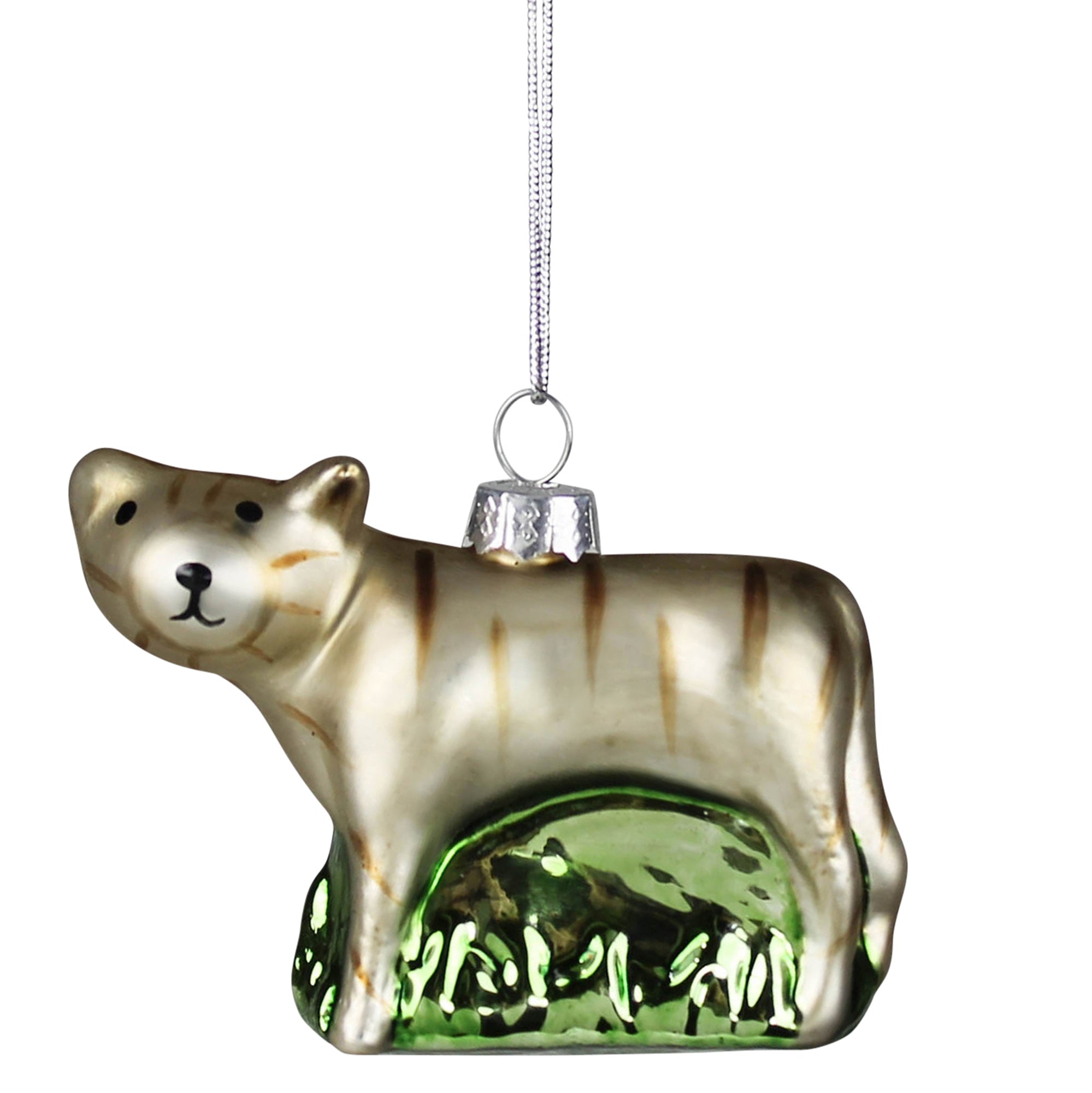 Cat Ornament, Glass